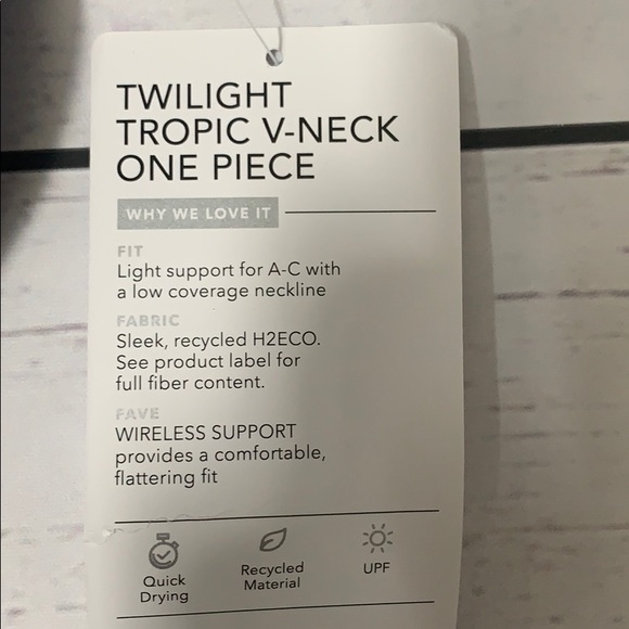 Athleta Twilight Tropic V-Neck One Piece - Picture 6 of 7